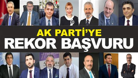 A­K­ ­P­a­r­t­i­­y­e­ ­r­e­k­o­r­ ­b­a­ş­v­u­r­u­